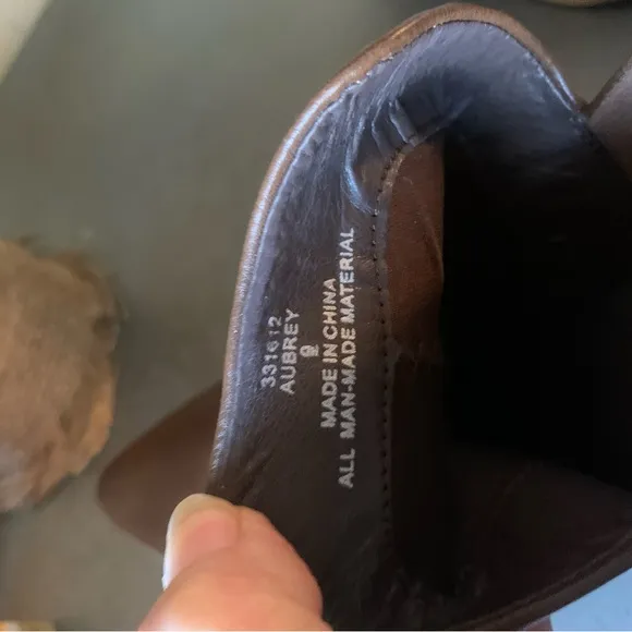 Michael Shannon, NEW NEVER WORN, BROWN Booties. Aubrey, 3 inch block heel.