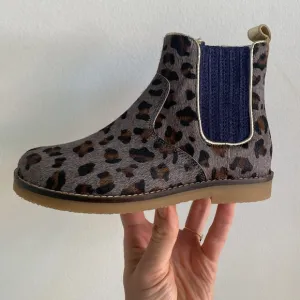 Mini Boden Leopard Print Booties