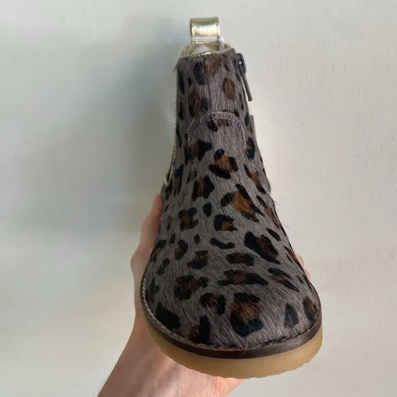 Mini Boden Leopard Print Booties