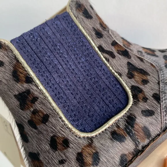 Mini Boden Leopard Print Booties