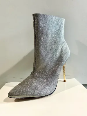 NADINE - SILVER GLITTER SAMPLE 9.5
