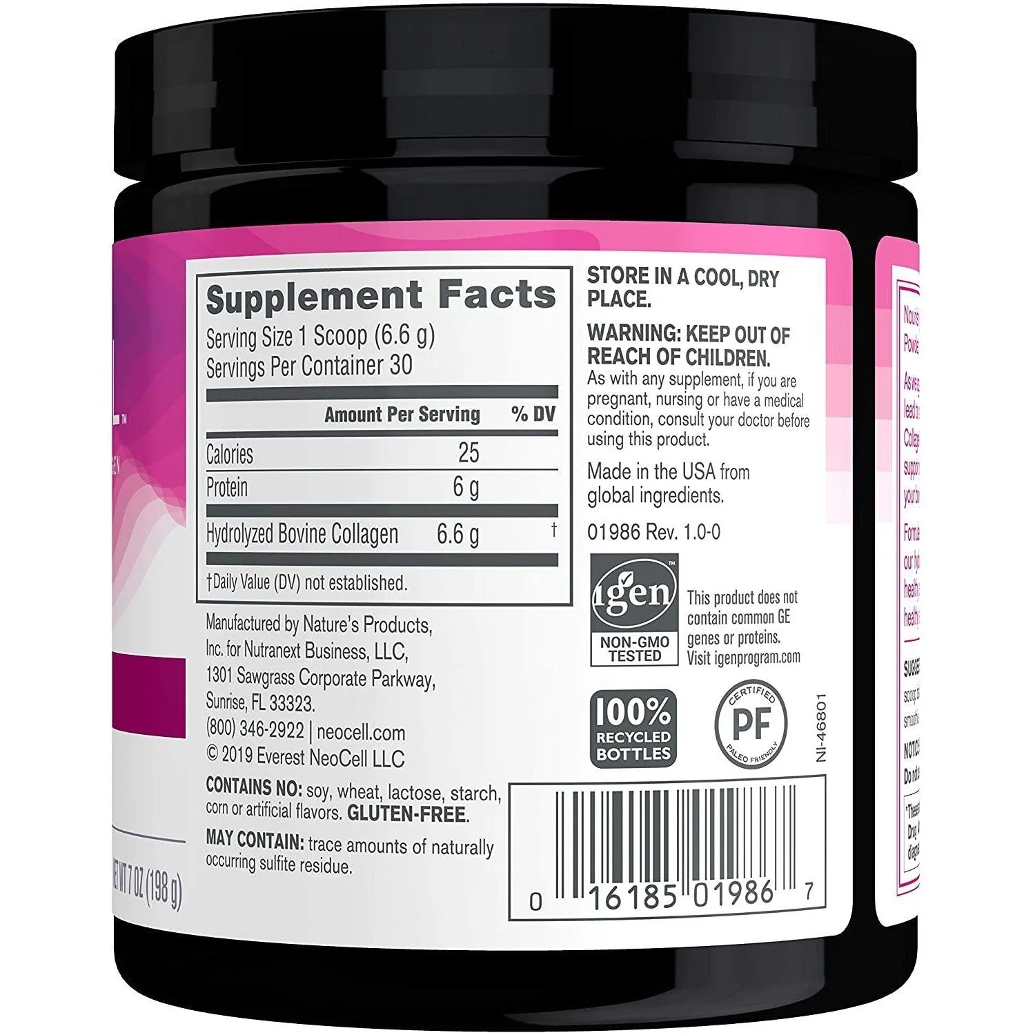 Neocell, Super Collagen, Unflavored, 7 oz (198 g)