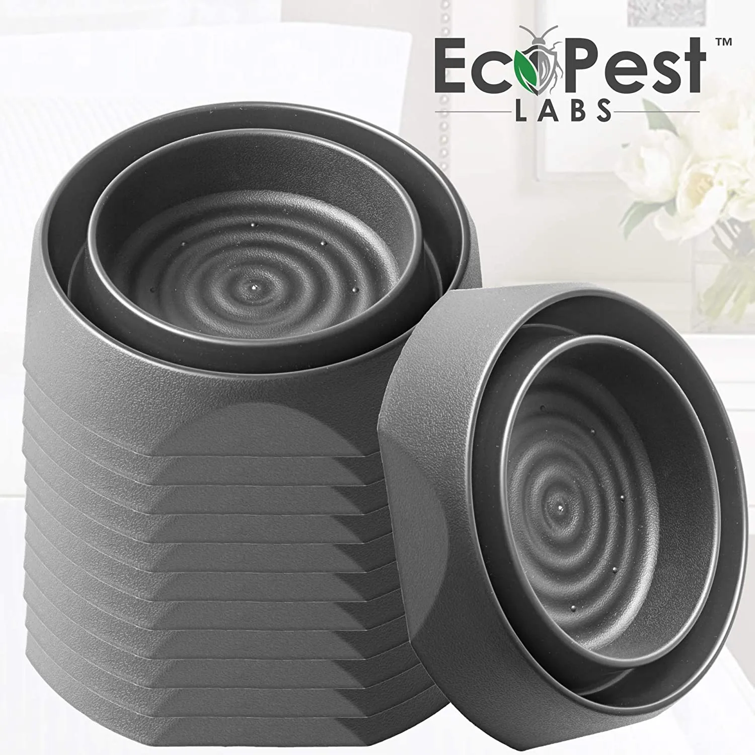 New in box! Bed Bug Interceptors - 12 Pack | Bed Bug Blocker (Pro) Interceptor Traps (Black) | Eco Friendly Insect Trap for Bed Legs | No Chemicals or Pesticides | Monitor, Detector, and Trap for Bed Bugs