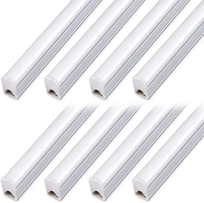New Kihung (Pack of 8) LED Shop Lights 4FT, 20W, 2200LM, 4000K Cool White, Utility led Shop Light, LED Ceiling Light and Under Cabinet Light, Corded Electric with Built-in ON/Off Switch