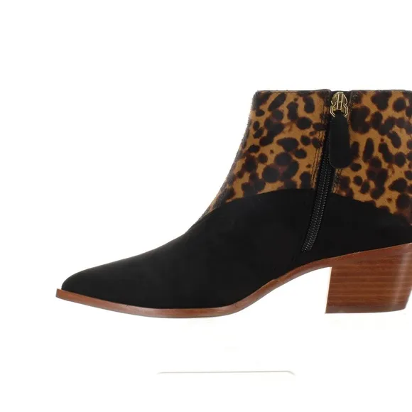 NEW Louise et Cie Vada Leopard PRINT Ankle Boot BOOTIE  CALF HAIR SUEDE SIZE 7