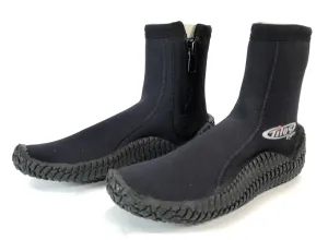 NEW Tilos Titanium Hydro  Zipper Neoprene Booties Boots 3mm SIZE 4 Scuba Dive