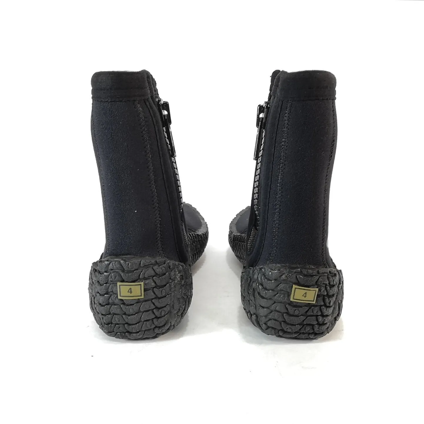NEW Tilos Titanium Hydro  Zipper Neoprene Booties Boots 3mm SIZE 4 Scuba Dive