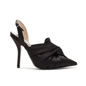 No. 21 Satin Knotted Slingback Pump