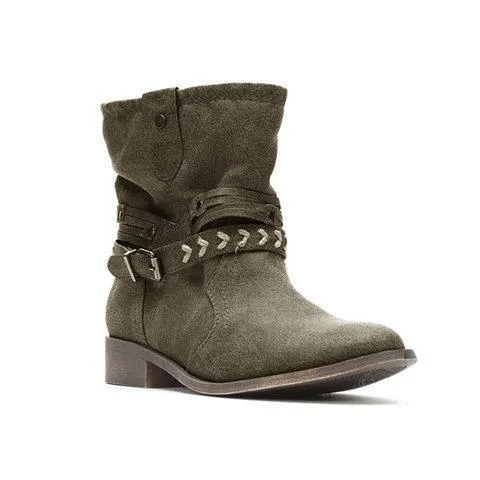 Nubuck Booties Casual Comfort Zipper Shoes