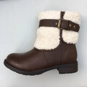 NWOT Globalwin Faux Shearling Collar Ankle Boot