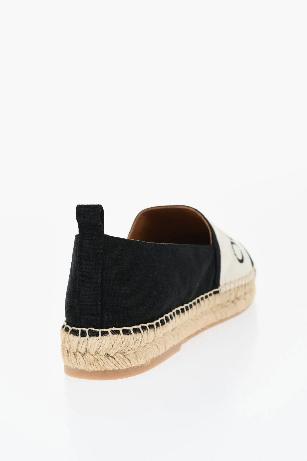 Off-White Linen BOOKISH Slip-On Espadrillas