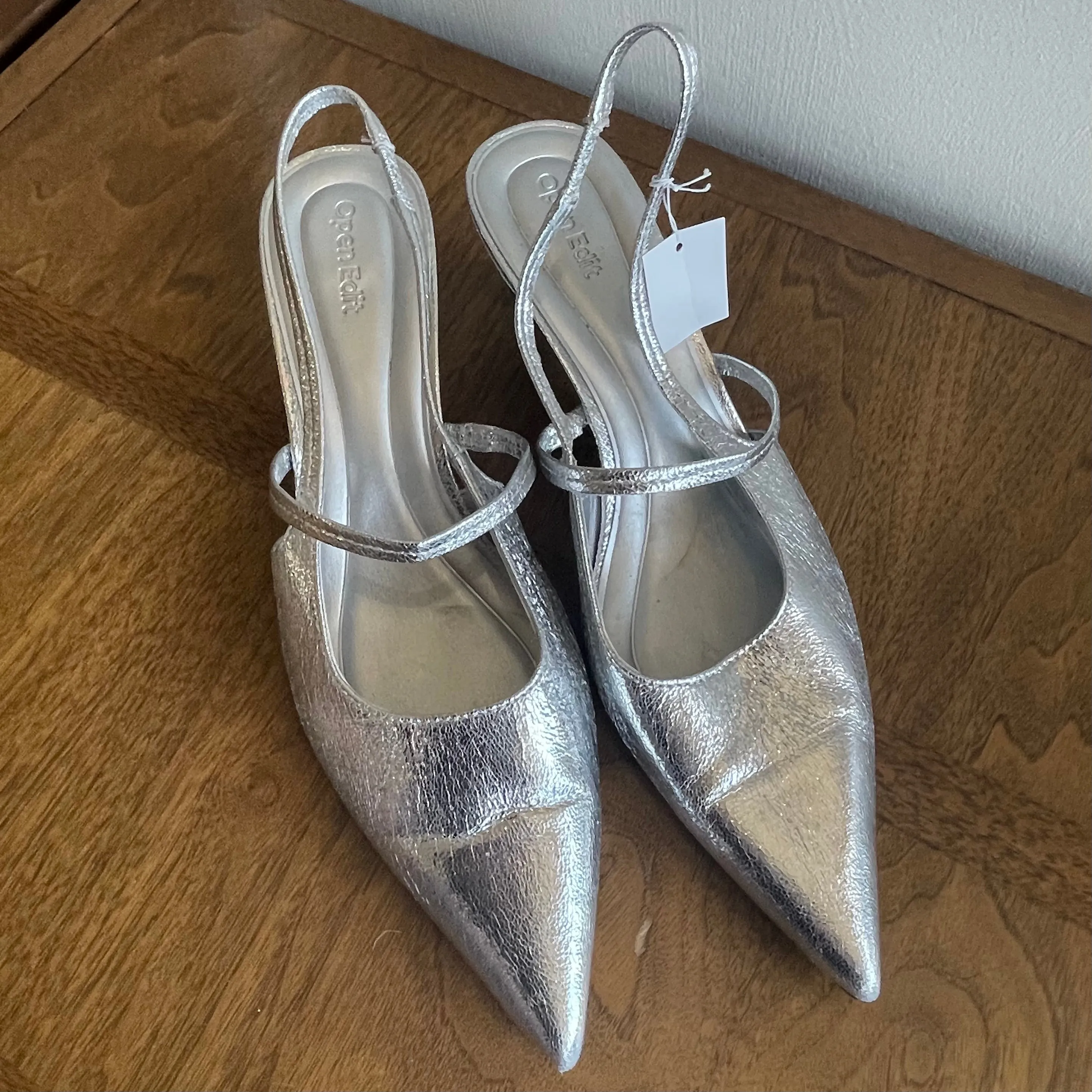 Open Edit Sophia Pointed Toe Slingback Pump | Size 9