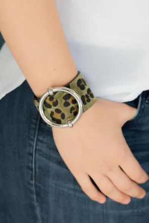Paparazzi Asking FUR Trouble - Green Bracelet