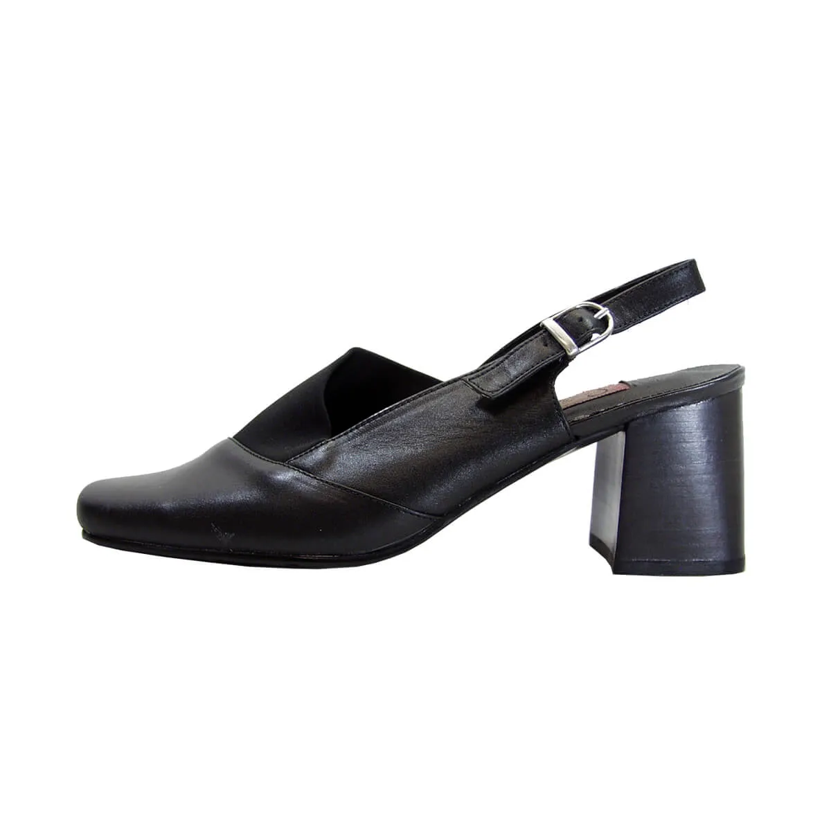 PEERAGE Katrina Women's Wide Width Leather Slingback Pumps
