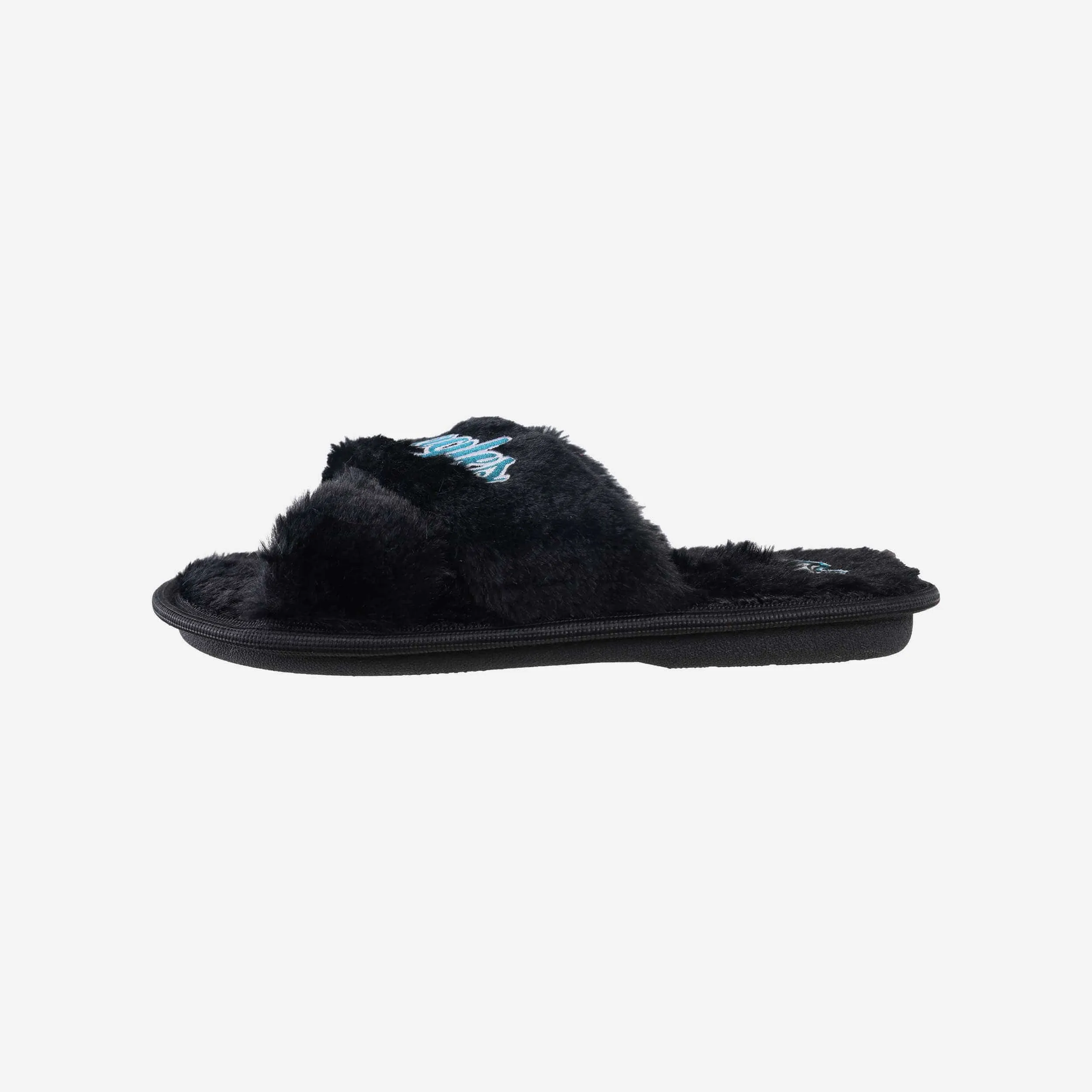Philadelphia Eagles Womens Script Wordmark Fur Cross Slide