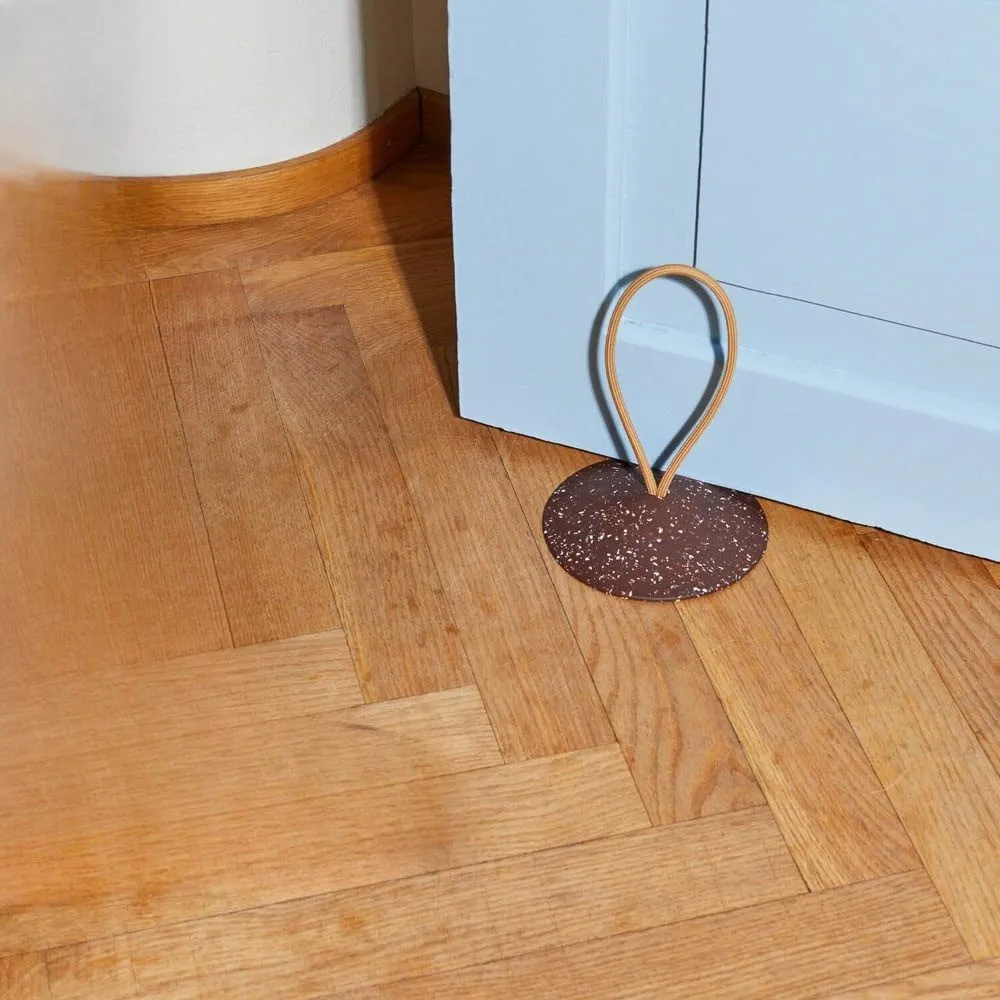 PIDAT STOP Rubber Door Stopper, Brown