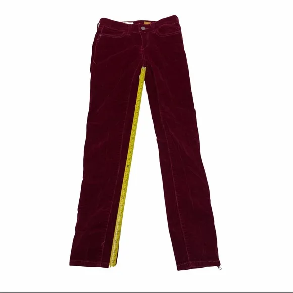 Pilcro   The Letterpress Red Corduroy Zipper Jeans