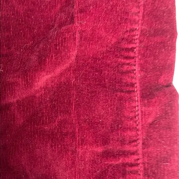 Pilcro   The Letterpress Red Corduroy Zipper Jeans