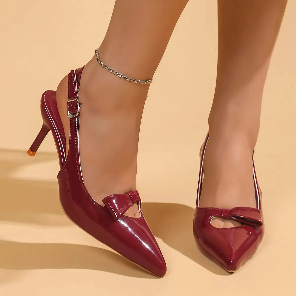 Point Toe Slingback Pumps