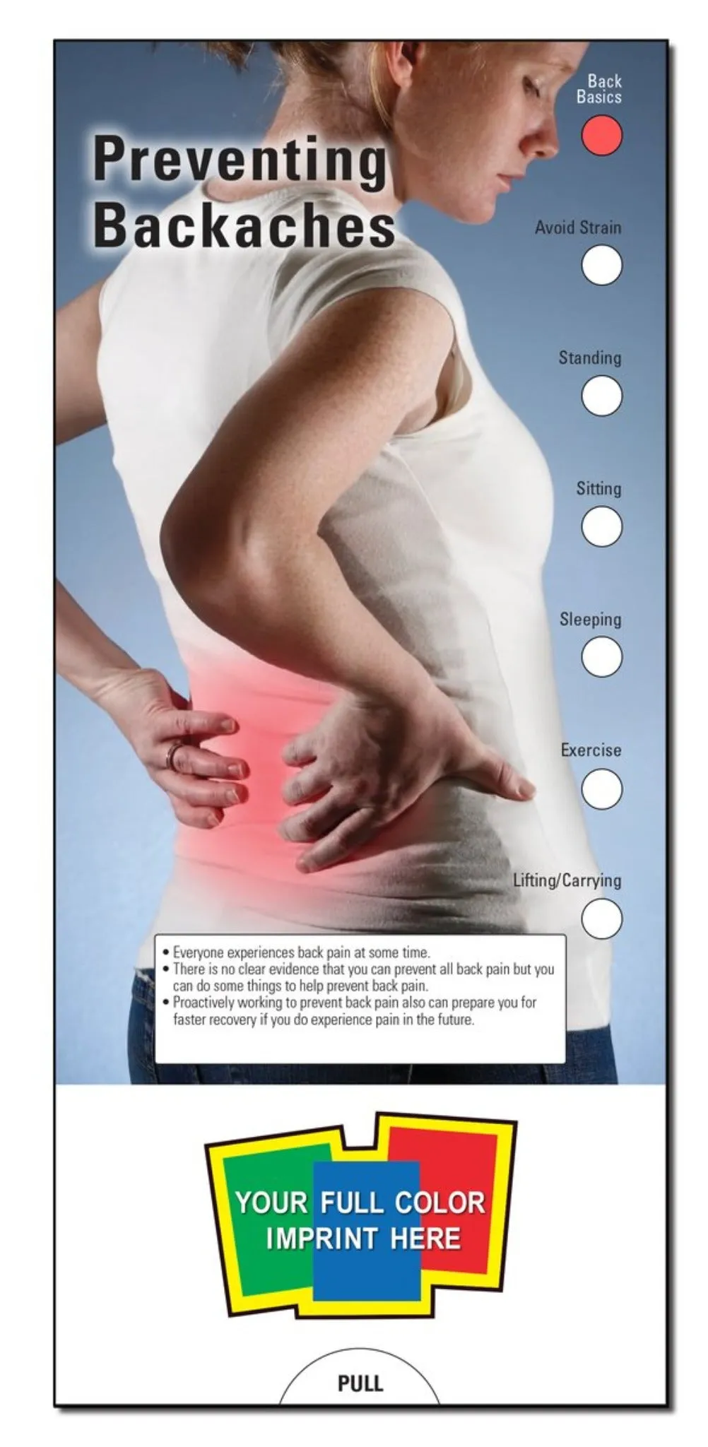 Preventing Backaches Slide Chart - #403759