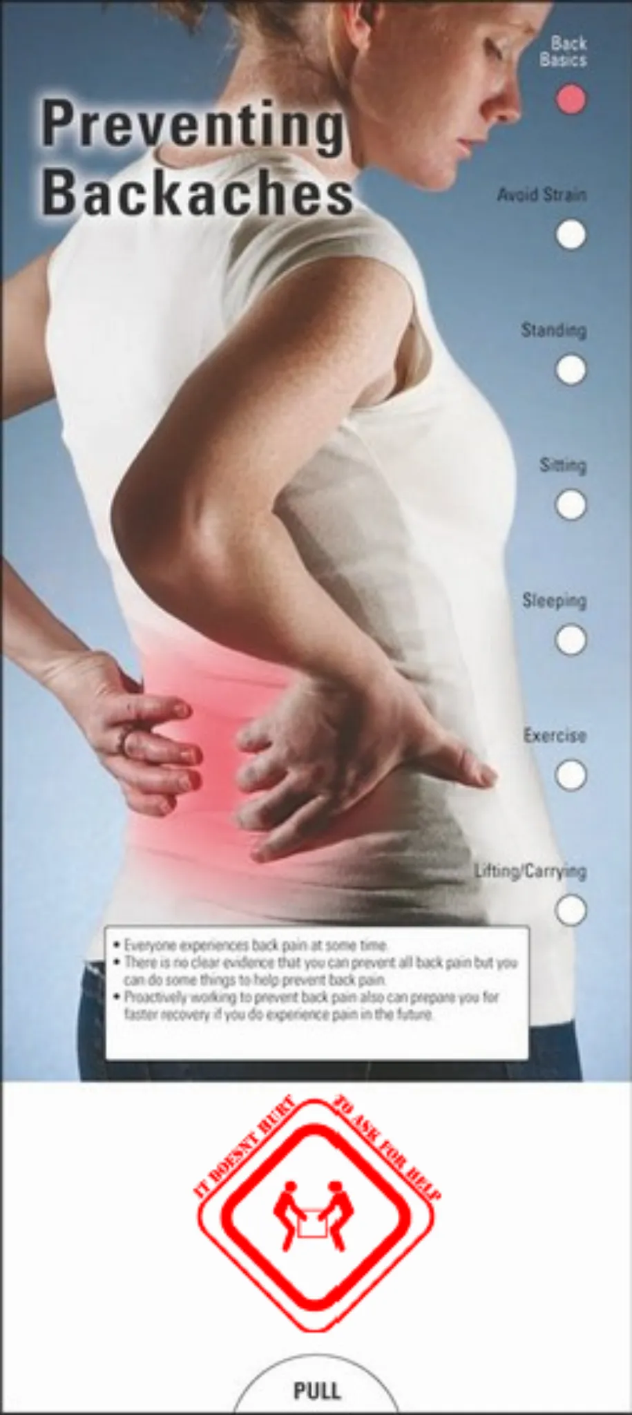 Preventing Backaches Slide Chart - #403759