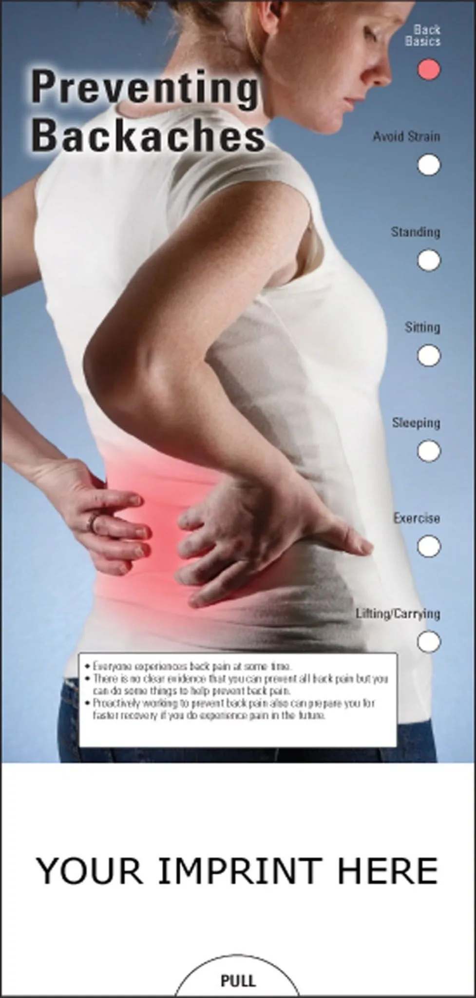 Preventing Backaches Slide Chart - #403759