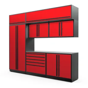 Proslat FusionPlus 10 ft set - MAX - Overheads Stainless Steel Red/Black 50130K