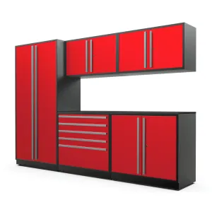 Proslat FusionPlus 10 ft set - MAX Powder Coated Red/Silver 50165K