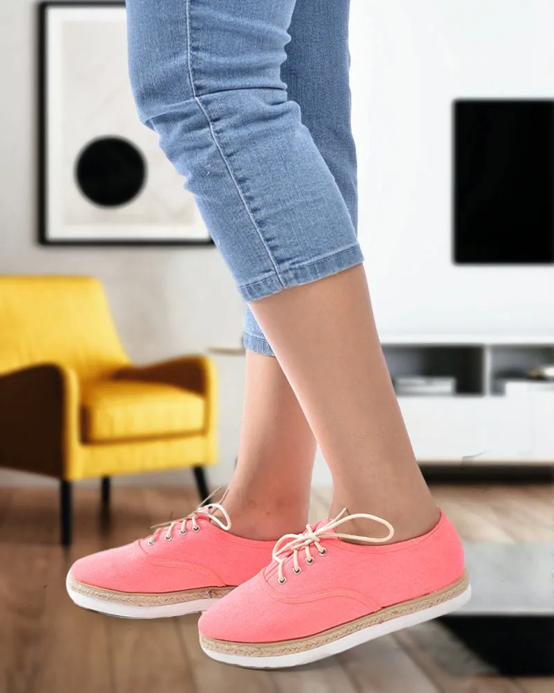 Punch Espadrille Sole Linen Sneaker