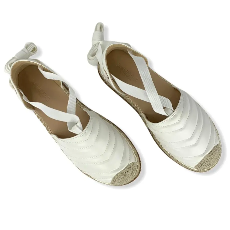 Quilted Wrap Around Ankle Women's Espadrilles