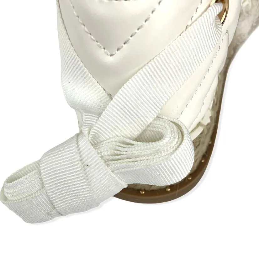 Quilted Wrap Around Ankle Women's Espadrilles