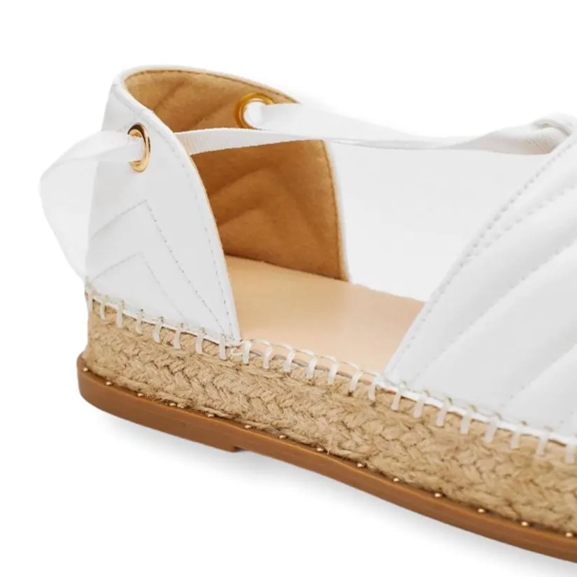 Quilted Wrap Around Ankle Women's Espadrilles