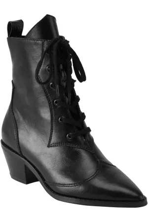 Raven pointed-toe black bootie