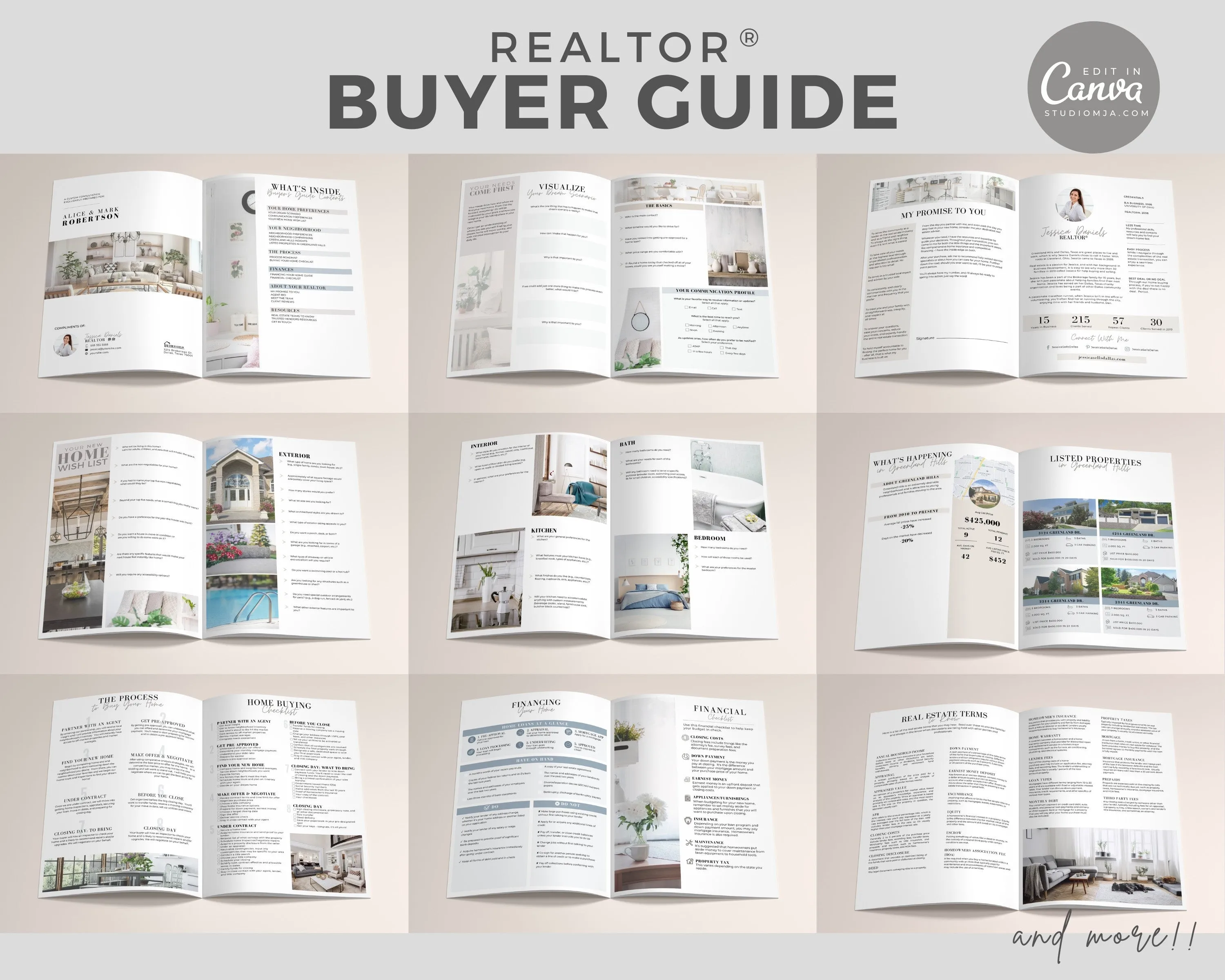 Real Estate Buyer Guide and Presentation Set Templates
