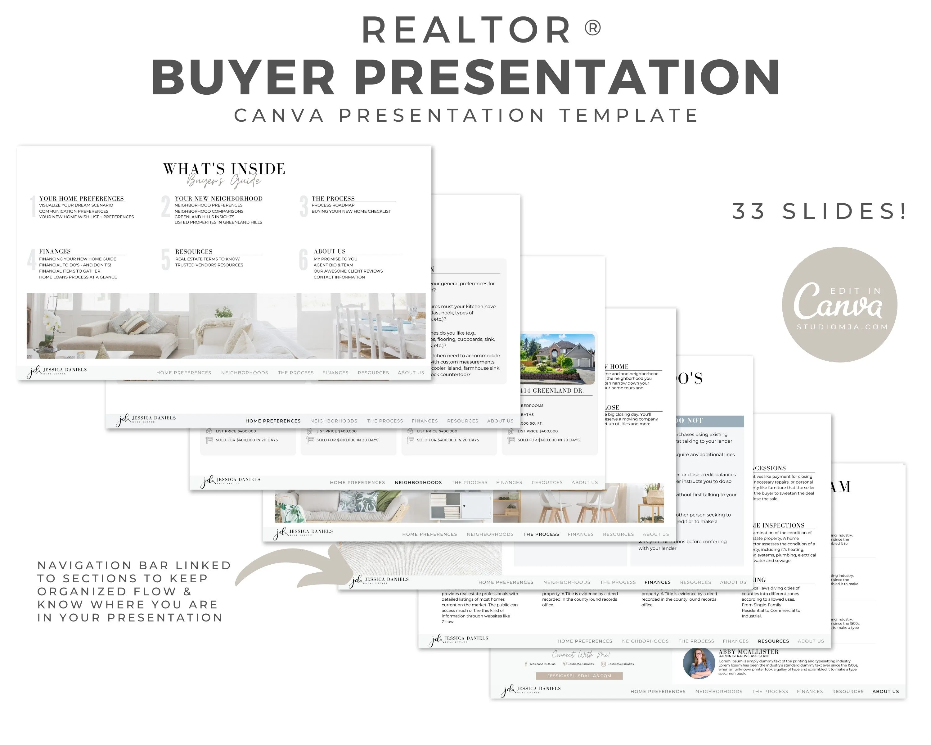Real Estate Buyer Guide Presentation and Brochure Set Templates