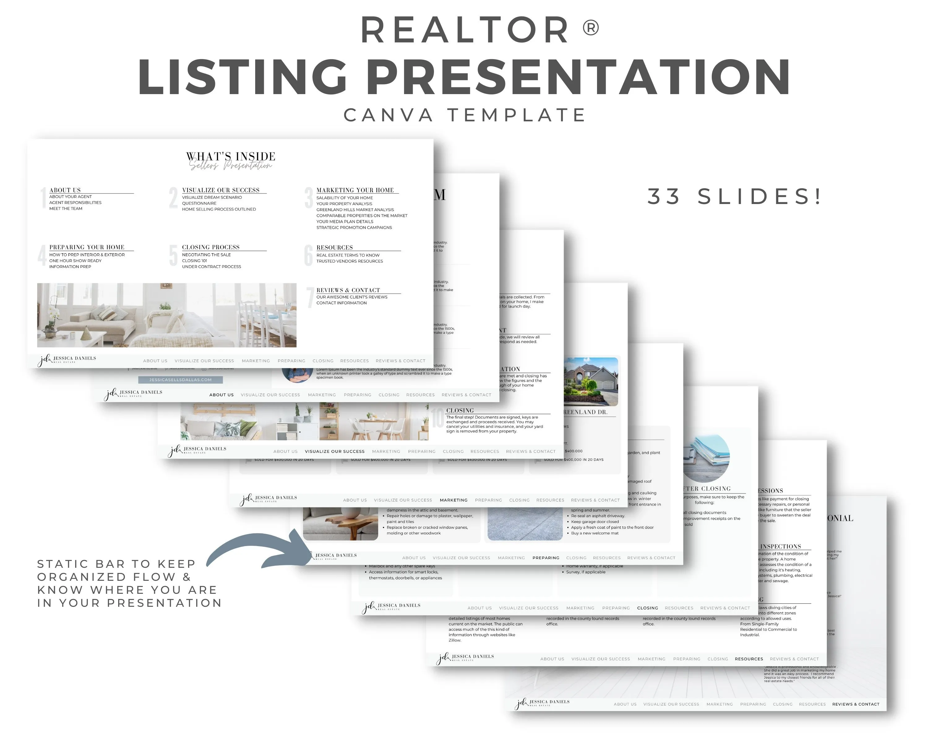 Real Estate Presentation Set Templates