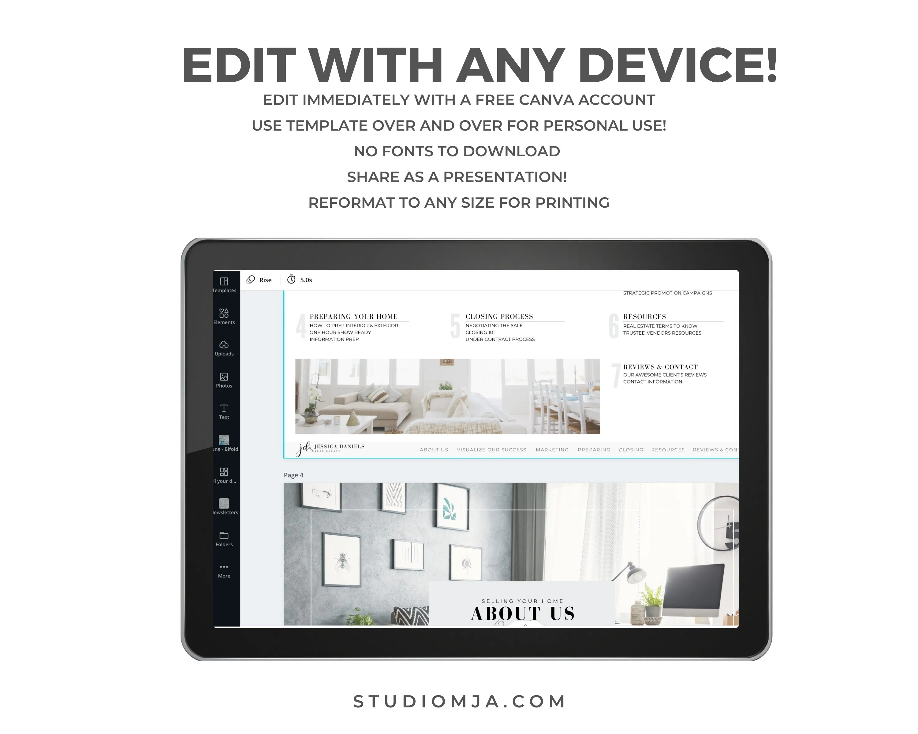 Real Estate Presentation Set Templates