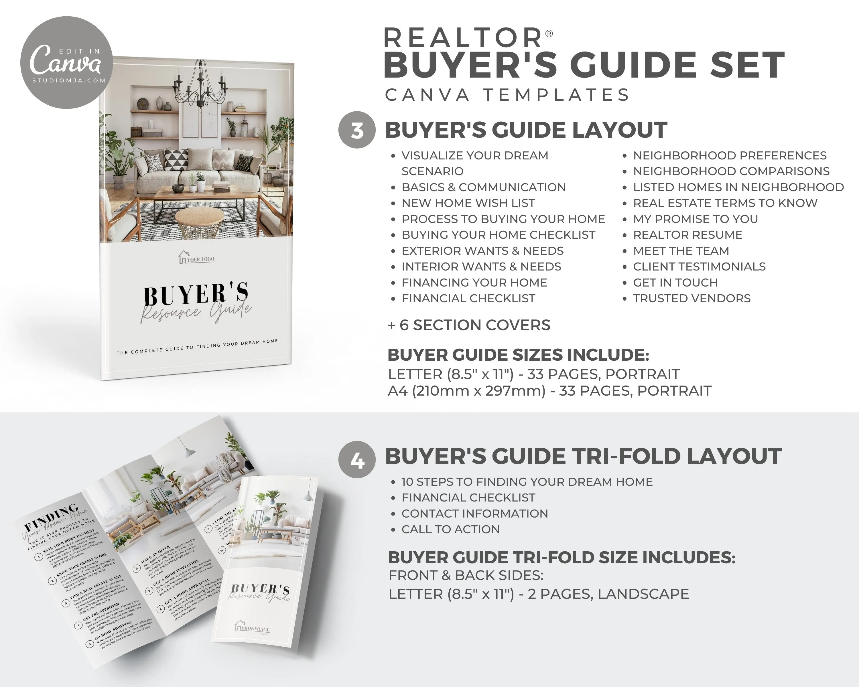 Real Estate Seller Buyer Guide Complete Set Templates