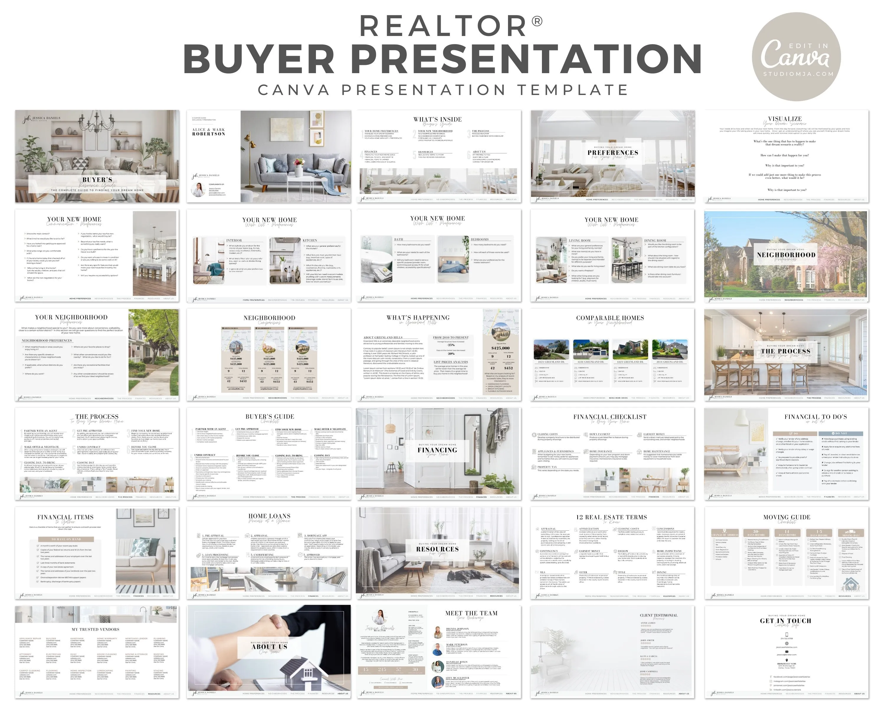 Real Estate Seller Buyer Guide Complete Set Templates