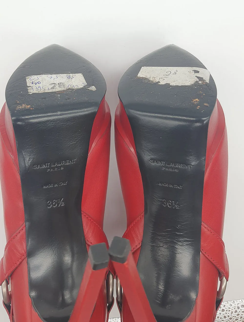 Red Leather Booties