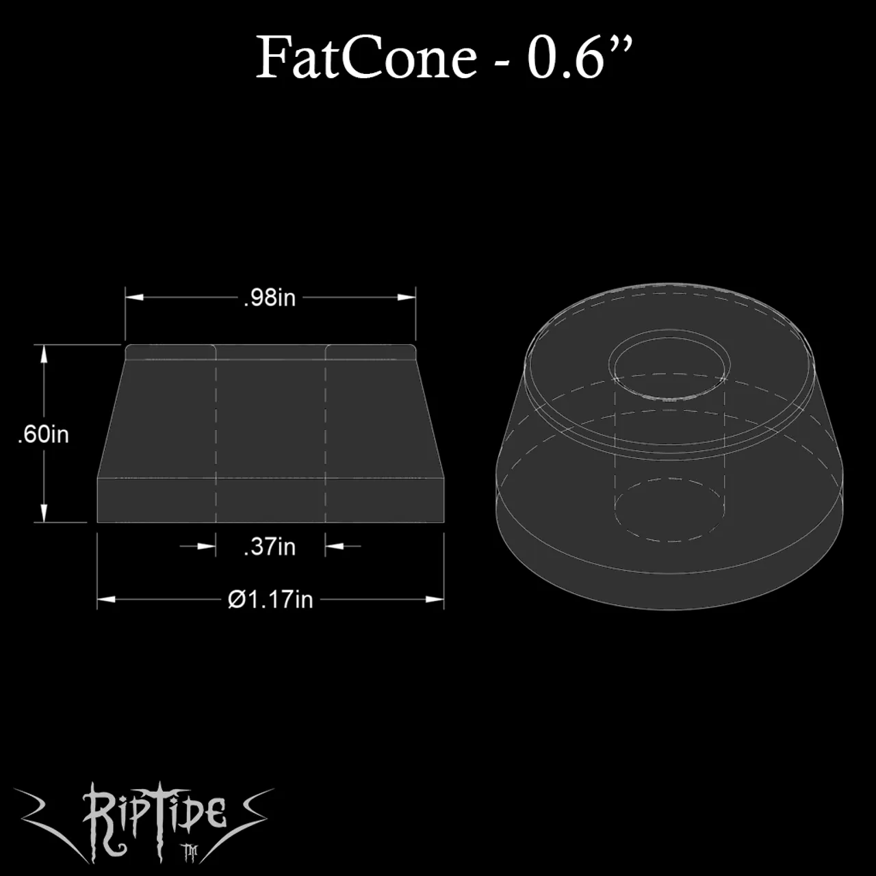 Riptide - KranK FatCone Bushings (set of 2)