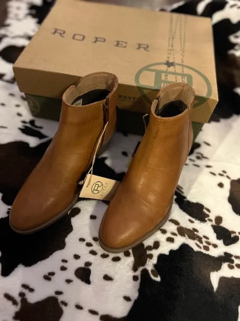 Roper Cassandra Tan Booties