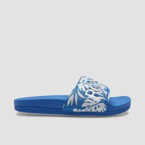 Roxy Slippy LX Neoprene Slides Baha Blue - Womens