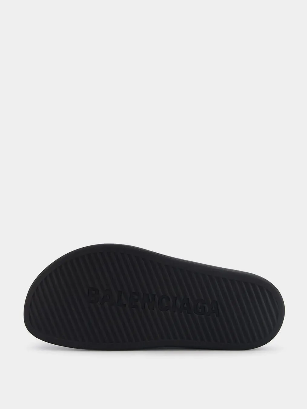 Rubber Logo-Print Mule Slide