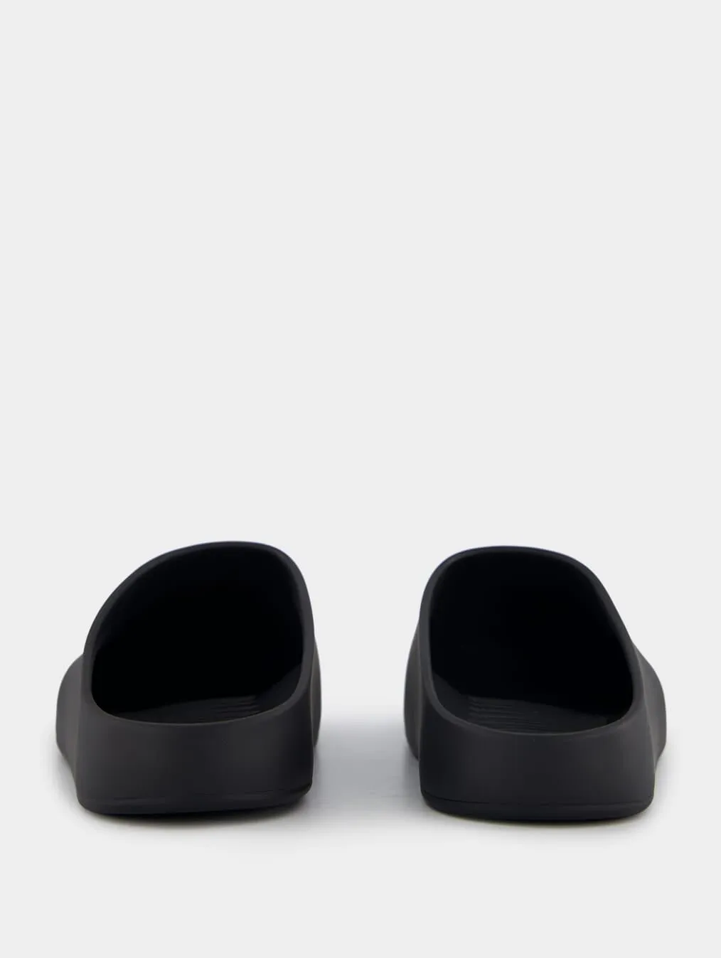 Rubber Logo-Print Mule Slide