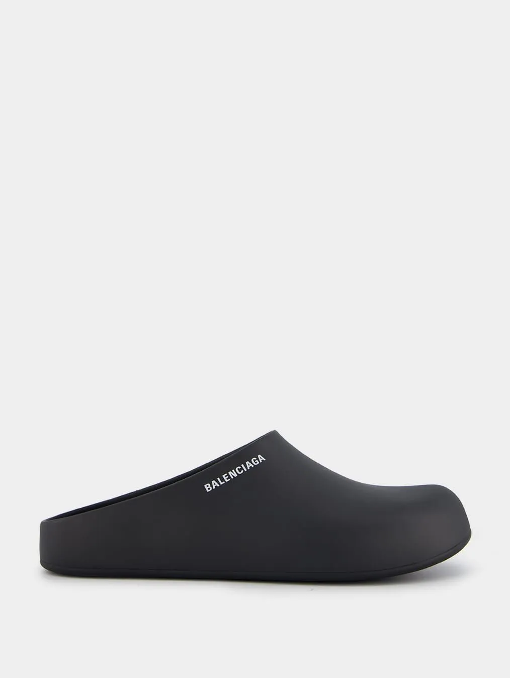 Rubber Logo-Print Mule Slide