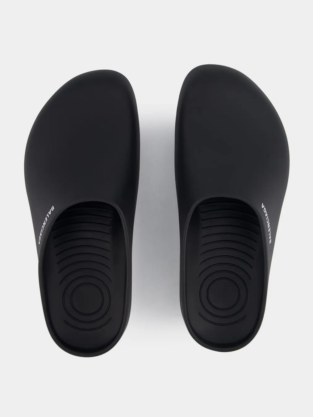 Rubber Logo-Print Mule Slide