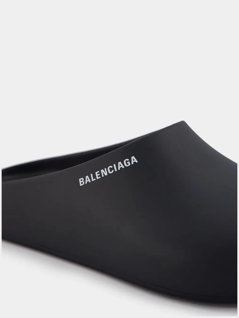 Rubber Logo-Print Mule Slide