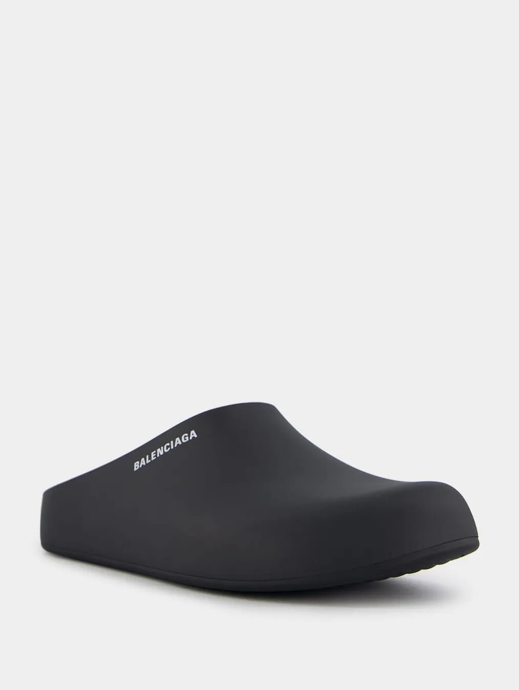 Rubber Logo-Print Mule Slide