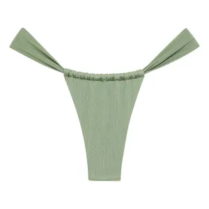 Sage Green Rib Sandra Bikini Bottom
